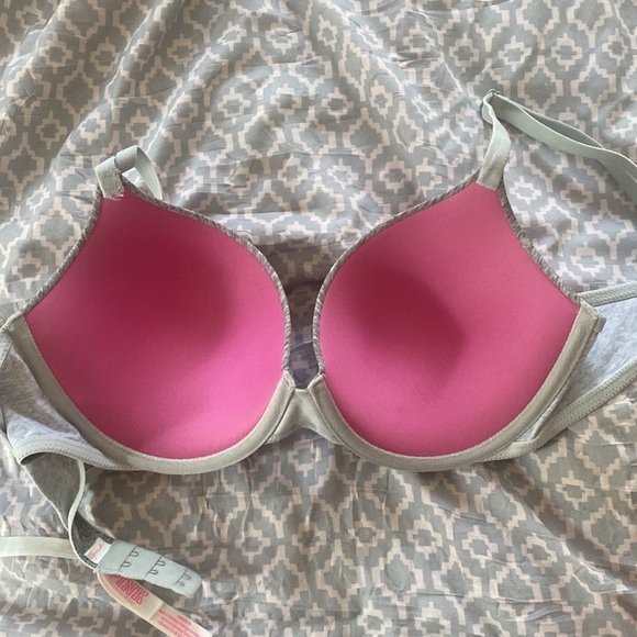 PINK 34D Grey Push Up Bra - Picture 4 of 4